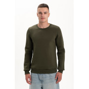 Світшот PREMIUM на флісі утеплений Хакі Олива кольору трьохнитка унісекс Service Odyag 360 грам 