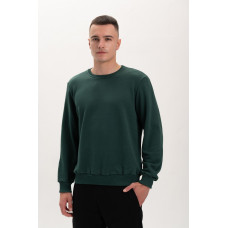 Світшот PREMIUM на флісі утеплений Зеленого кольору трьохнитка унісекс Service Odyag 360 грам 