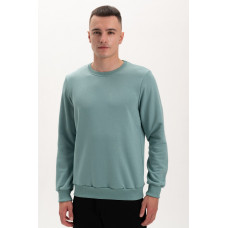 Світшот PREMIUM на флісі утеплений Бірюзового кольору трьохнитка унісекс Service Odyag 360 грам 