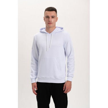 Худі PREMIUM на флісі утеплений Білого кольору трьохнитка унісекс Service Odyag 360 грам 