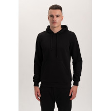 Худі PREMIUM на флісі утеплений Чорного кольору трьохнитка унісекс Service Odyag 360 грам 