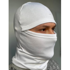 Трикотажна балаклава Service Odyag захист і маскування білого кольору
