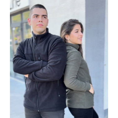 Кофта флісова високої щільності Premium олива олива синій чорний