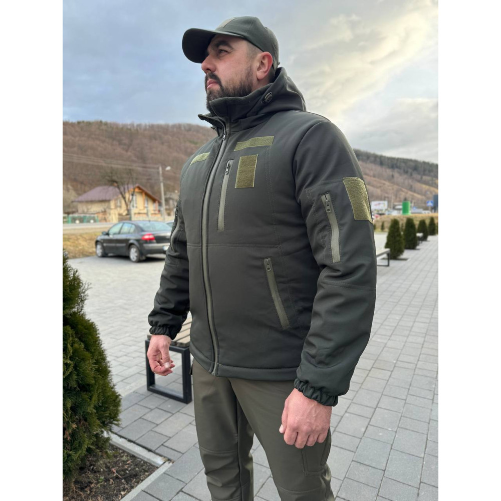 Куртка бушлат зима софт шелл Service Odyag синтепон і підкладка омні хіт Omni-Heat до -30 градусів