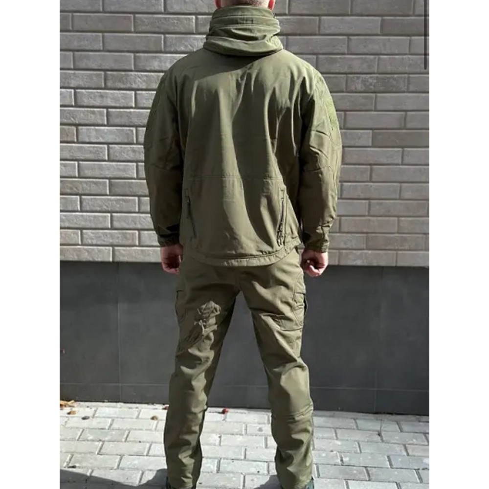 Костюм Softshell на флісі олива хакі чорний койот Китай