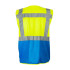 Сигнальний робочий жилет Service Odyag зі світловідбивними елементами салатовий із синім