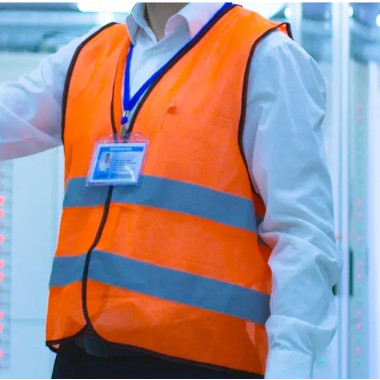 Сигнальний робочий жилет помаранчевий жовтий Service Odyag зі світловідбивними елементами