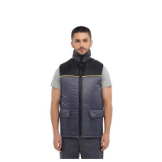 Жилет утеплений Service Odyag синтепон і на флісі синя сірий графіт