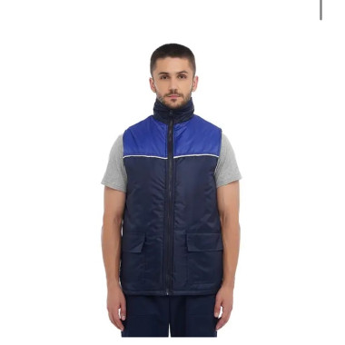 Жилет утеплений Service Odyag синтепон і на флісі графіт сірий