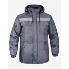 Куртка утеплена Service Odyag EXPERT з капюшоном сірий