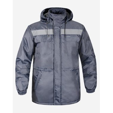 Куртка утеплена Service Odyag EXPERT з капюшоном сірий