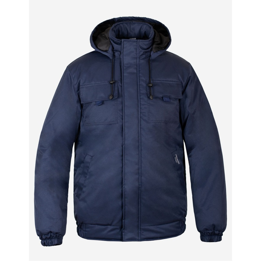 Куртка утеплена Service Odyag WOOLF з капюшоном синя