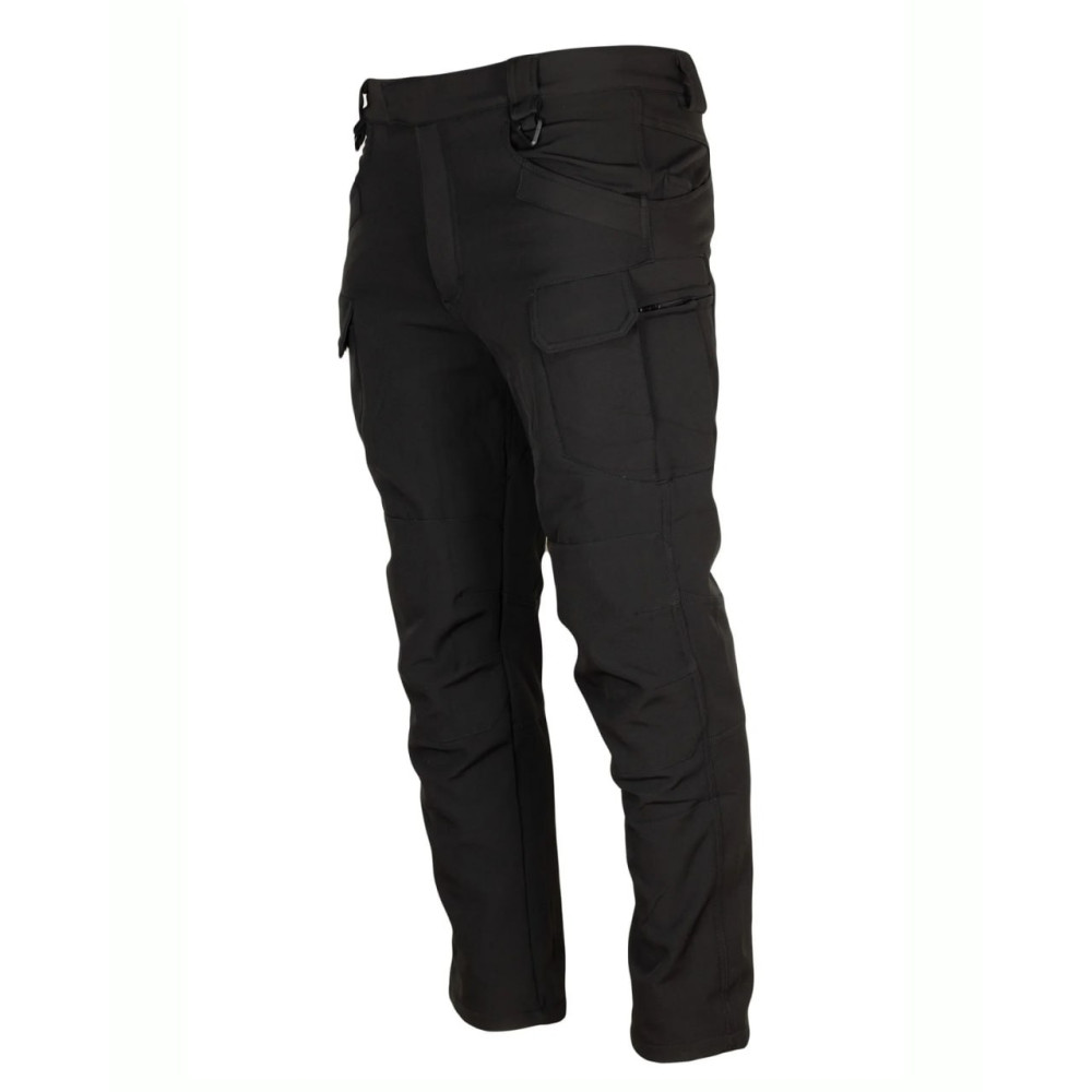 Брюки водонепроницаемые на весну на флисе софтшелл Soft Shеll черный