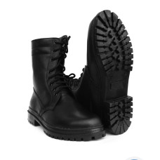 Берци на весну літо черевики шкіра гладкий хром Service Odyag Grom чорний