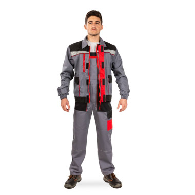 Куртка робоча весна літо осінь МУСТАНГ сірий червоний чорний