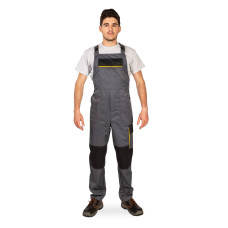 Напівкомбінезон робочий весна літо осінь Експерт сіро-чорний графіт чорний