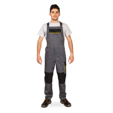 Напівкомбінезон робочий весна літо осінь Експерт сіро-чорний графіт чорний