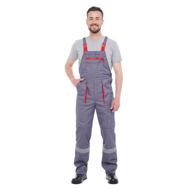 Напівкомбінезон робочий весна літо осінь CARBON сірий графіт