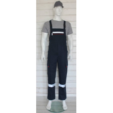 Напівкомбінезон робочий весна літо осінь КОМФОРТ СТРОНГ синій чорний