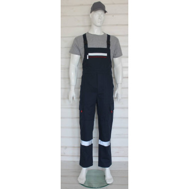 Напівкомбінезон робочий весна літо осінь КОМФОРТ СТРОНГ синій чорний