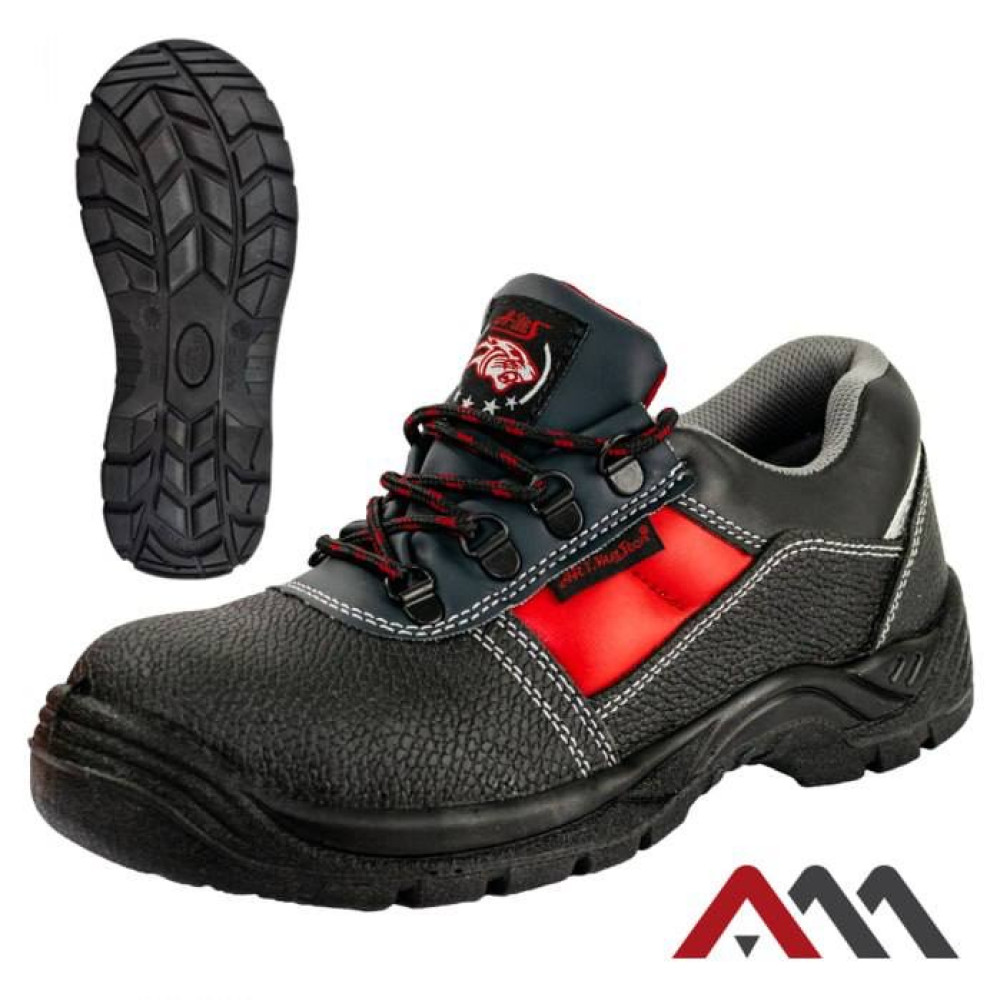 Туфлі черевики робочі шкіра з металевим носком ArtMas Shoes BPMAN