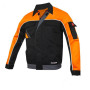 Куртка робоча чорний помаранчевий на блискавці весна літо ArtMas Professional Black Jacket