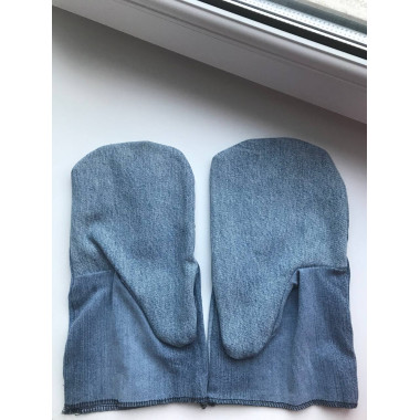 Рукавиці робочі джинсові подвійна долоня LUX ОПТ