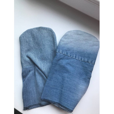Рукавиці робочі ОПТ джинс одинарні LUX