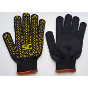 Рукавички трикотажні з ПВХ крапкою тип Корона щільні якісні щільні