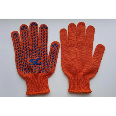 Рукавички трикотажні з ПВХ крапкою Люкс