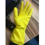 Рукавички господарські латексні з пудровим напиленням жовті