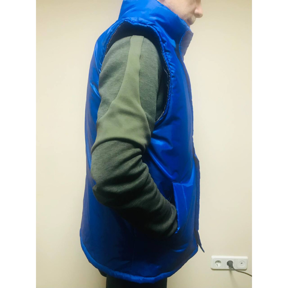 Жилет робочий утеплений зимовий синтепон WORKER NAVY тканина Оксфорд