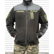 Кофта флісова якість PREMIUM кольори чорний, хакі олива, синій