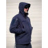 Куртка софтшелл SoftShell DARK BLUE синя вітро вологозахисна на флісі