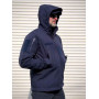 Куртка софтшелл SoftShell DARK BLUE синя вітро вологозахисна на флісі