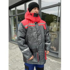 Куртка зимова Service Odyag на синтепоні з СВП смугою COMBI