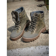 Черевики шкіра Service Odyag весна літо на мембрані Кобра койот олива
