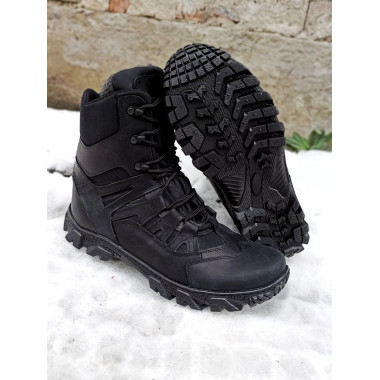 Черевики зимові Service Odyag берци чорні шкіряні Памір