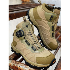 Черевики Esdy Service Odyag на автозав'язці мембрана колір Койот Олива 1