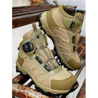 Черевики Esdy Service Odyag на автозав'язці мембрана колір Койот Олива 1