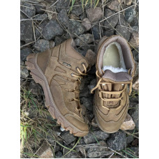 Зимові черевики на хутрі Service Odyag UKR-TEC колір койот