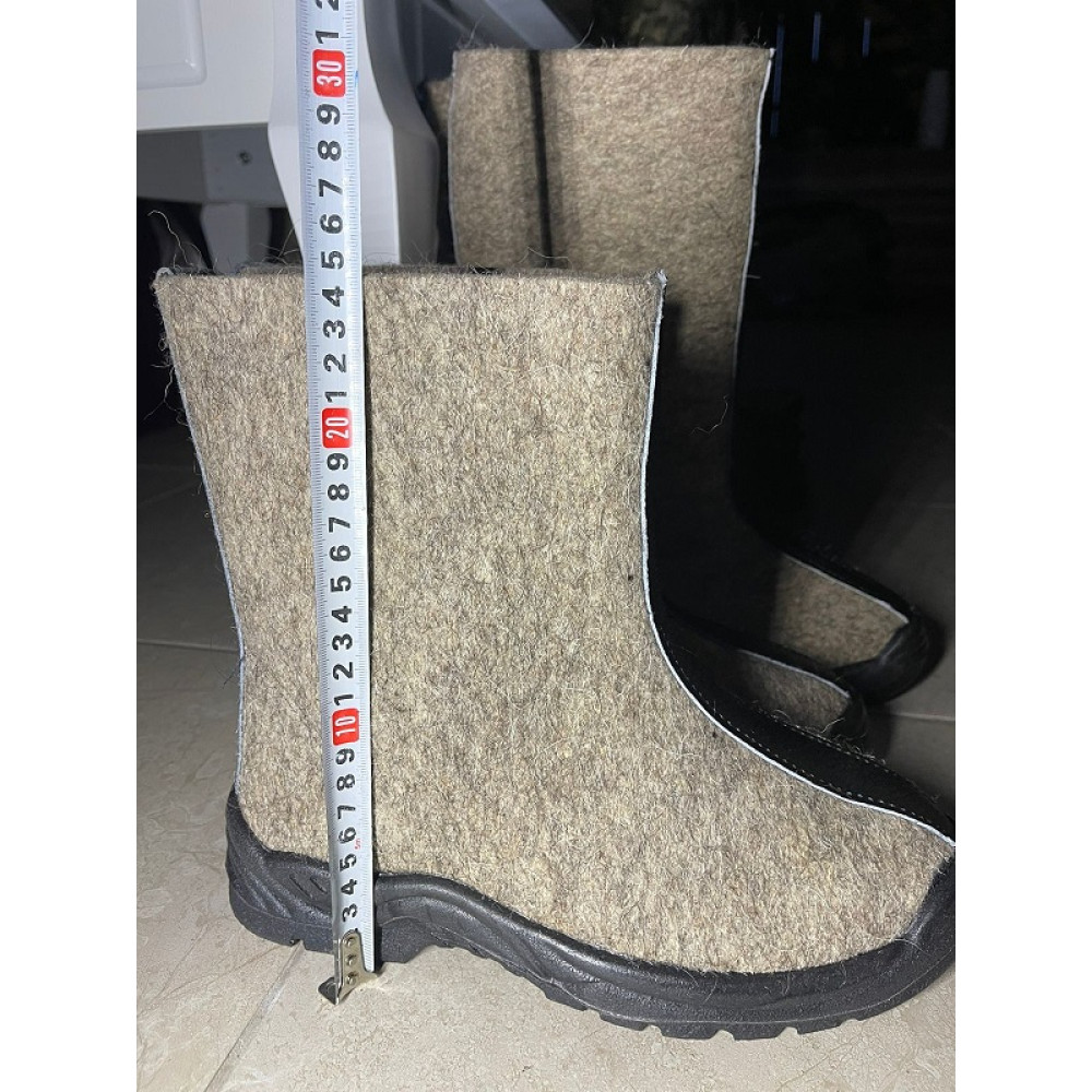 Валянки суконні биті WINTER на поліуретановій підошві унісекс низькі