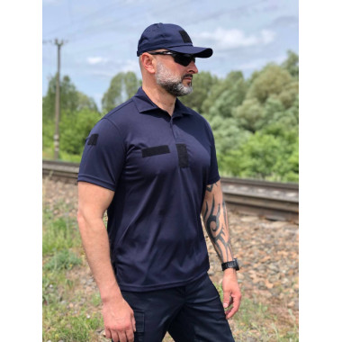 Поло кулмакс теніска ДСНС синій з велкро