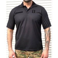 Поло теніска футболка чорна Поліція кулмакс