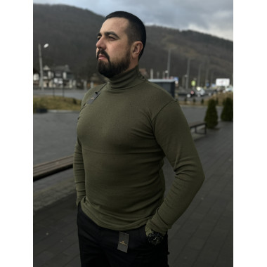 Гольф утеплений Service Odyag трикотаж синій хакі чорний