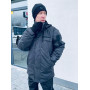 Куртка зимова для охорони BLACK чорна на синтепоні