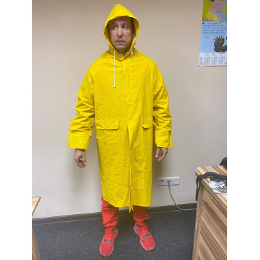 Плащ ПВХ нейлон дощовик вологозахисний LUX Service Odyag жовтий синій зелений